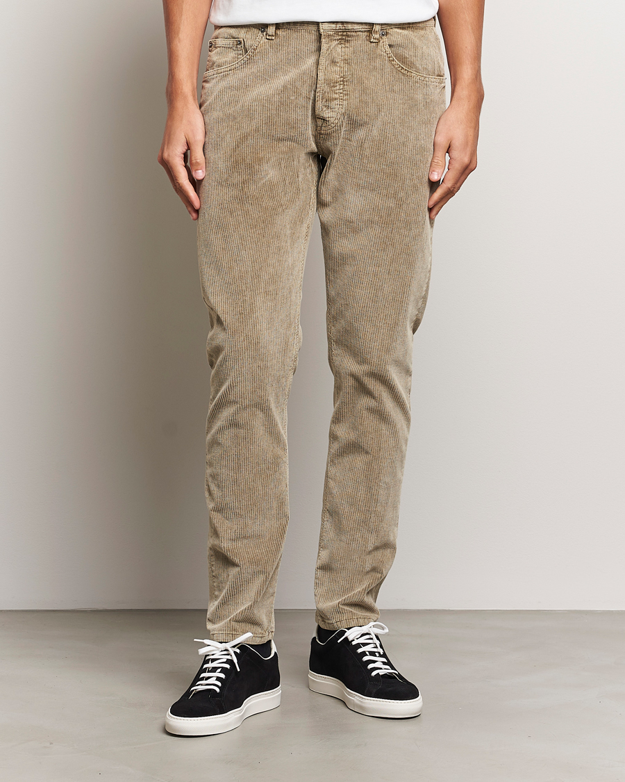 Herre | Bukser | Dondup | Icon Corduroy Trousers Khaki