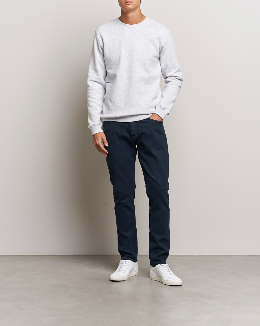 Herre | Gensere | Dondup | Logo Crew Neck Sweatshirt Grey Melange