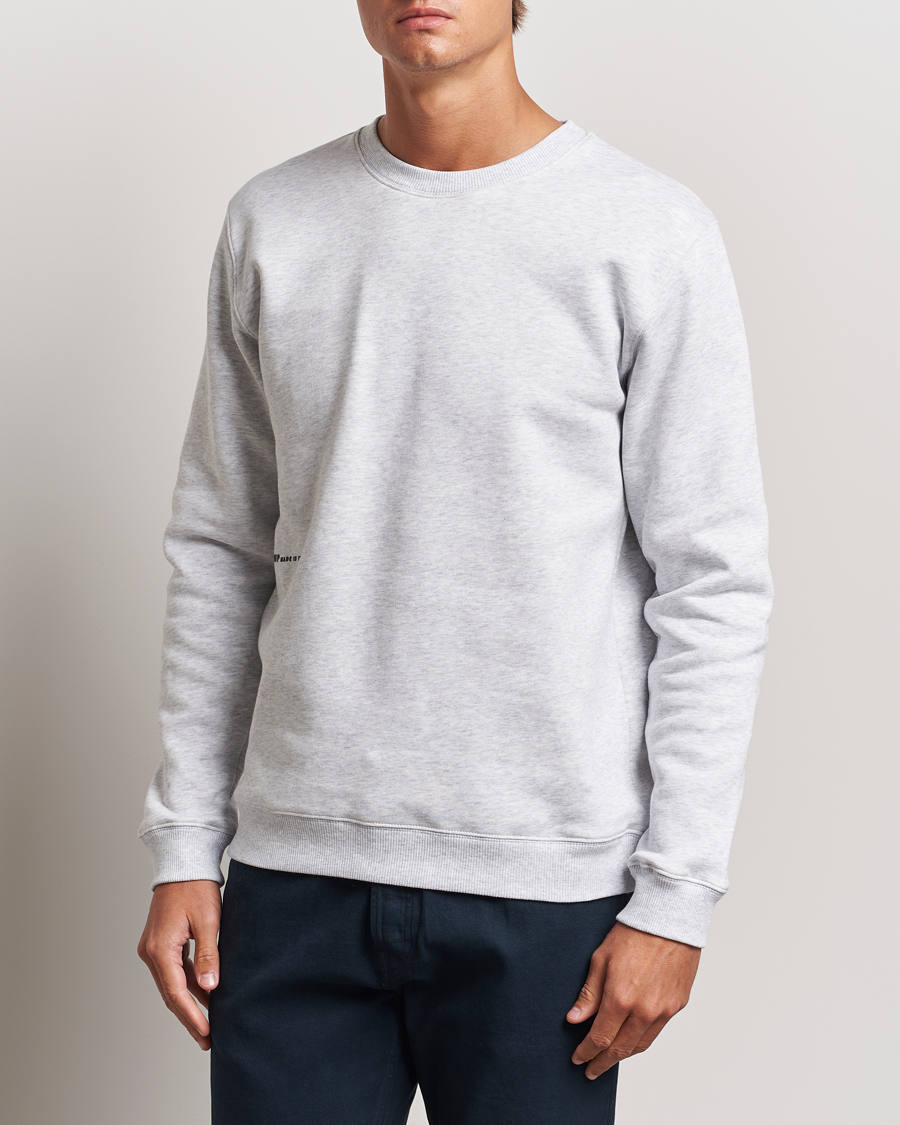 Herre | Gensere | Dondup | Logo Crew Neck Sweatshirt Grey Melange