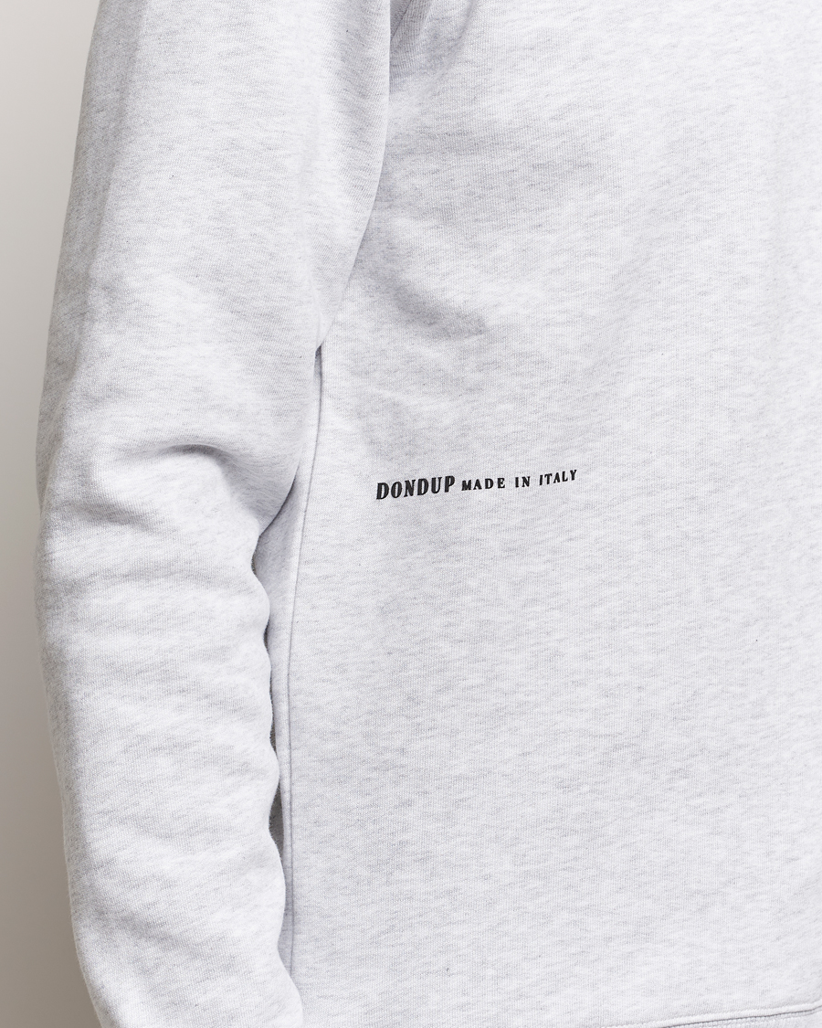 Herre | Gensere | Dondup | Logo Crew Neck Sweatshirt Grey Melange