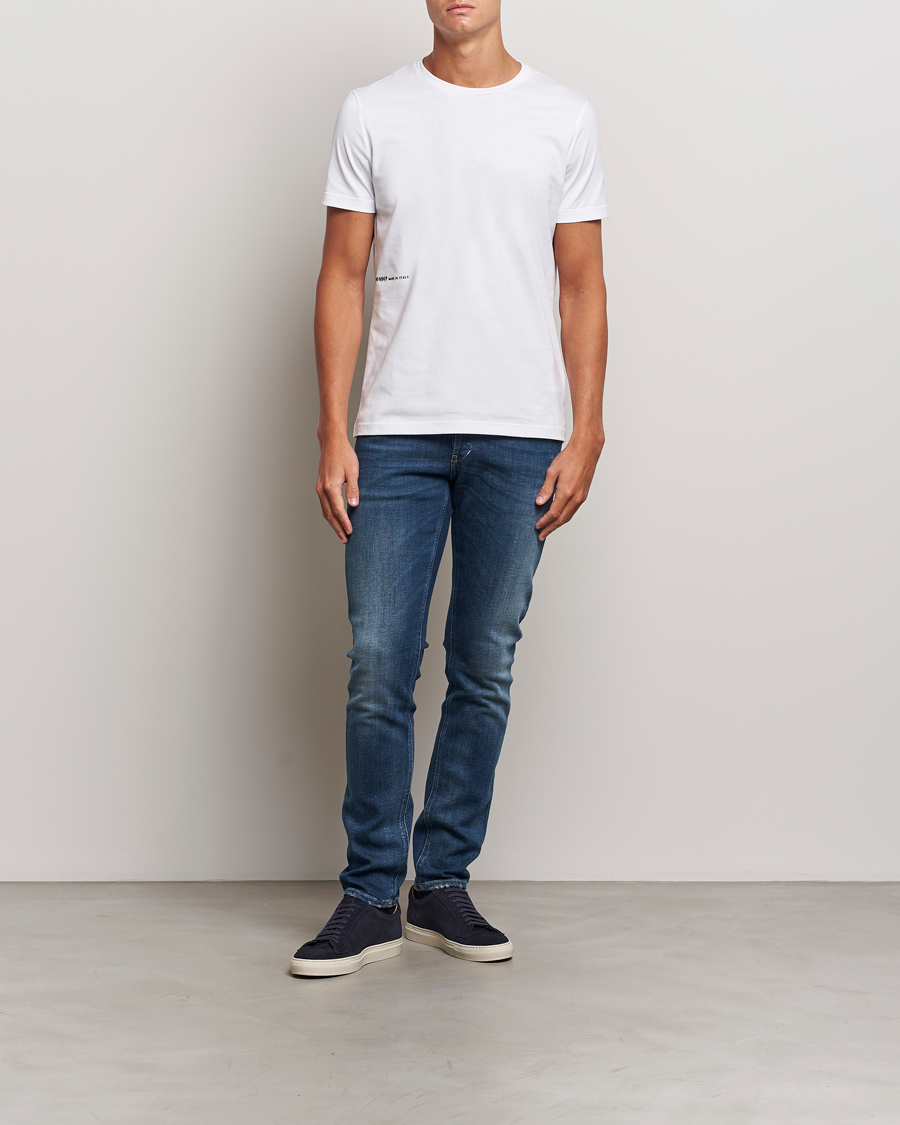 Herre | T-Shirts | Dondup | Logo Crew Neck T-Shirt White