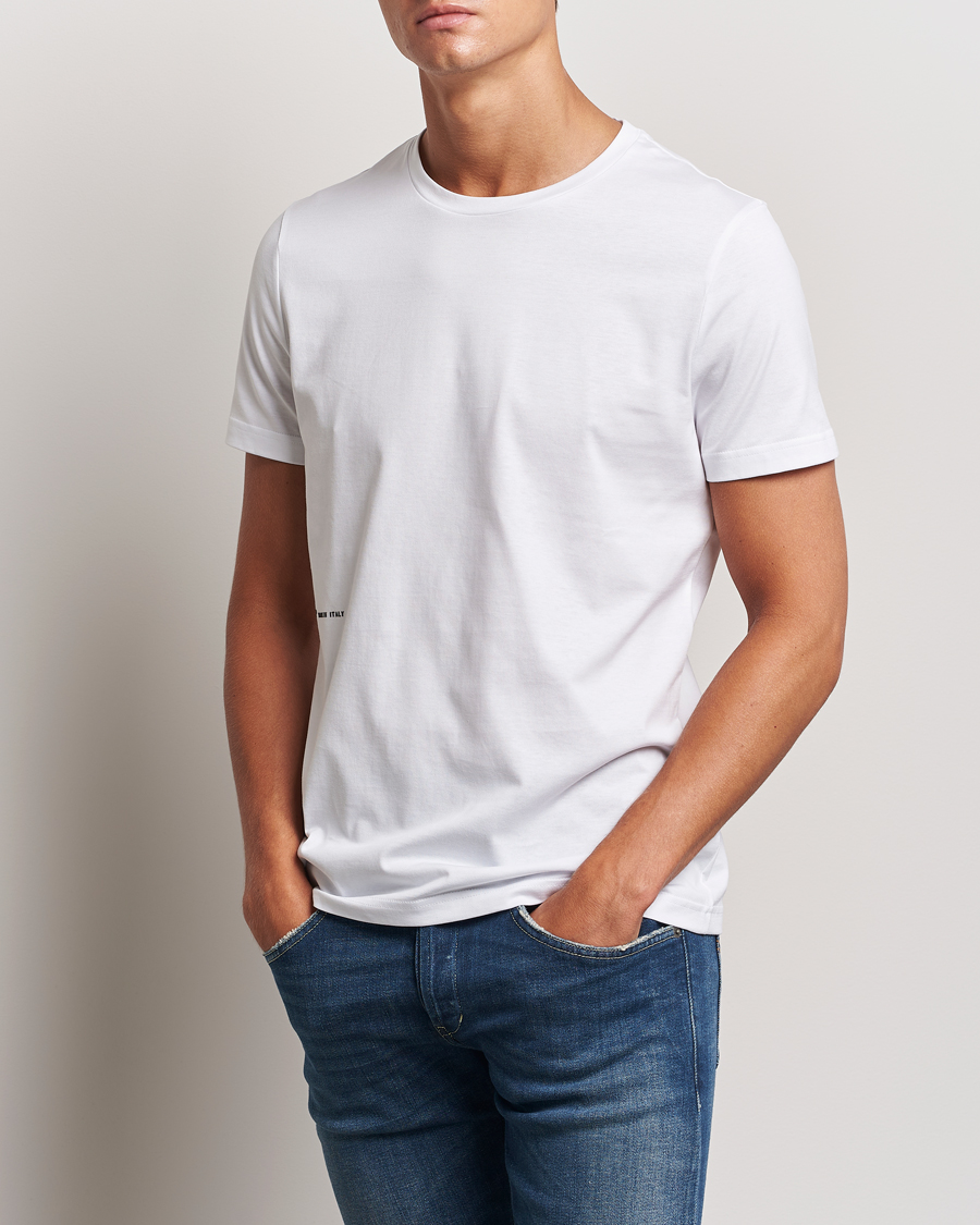 Herre | T-Shirts | Dondup | Logo Crew Neck T-Shirt White