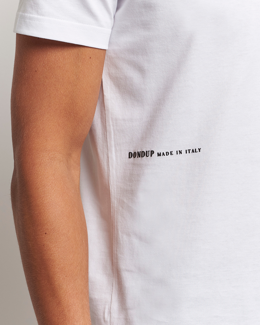Herre | T-Shirts | Dondup | Logo Crew Neck T-Shirt White