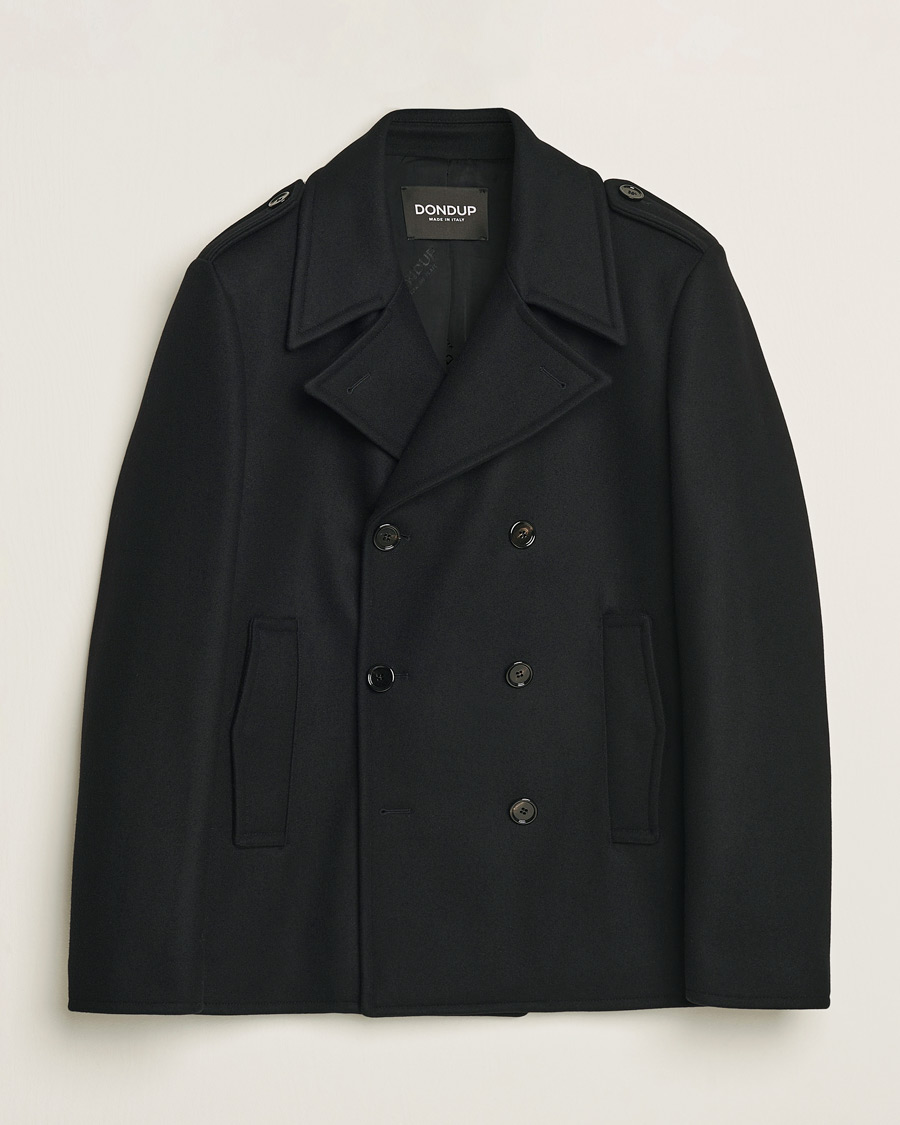 Herre | Jakker | Dondup | Wool Peacoat Black