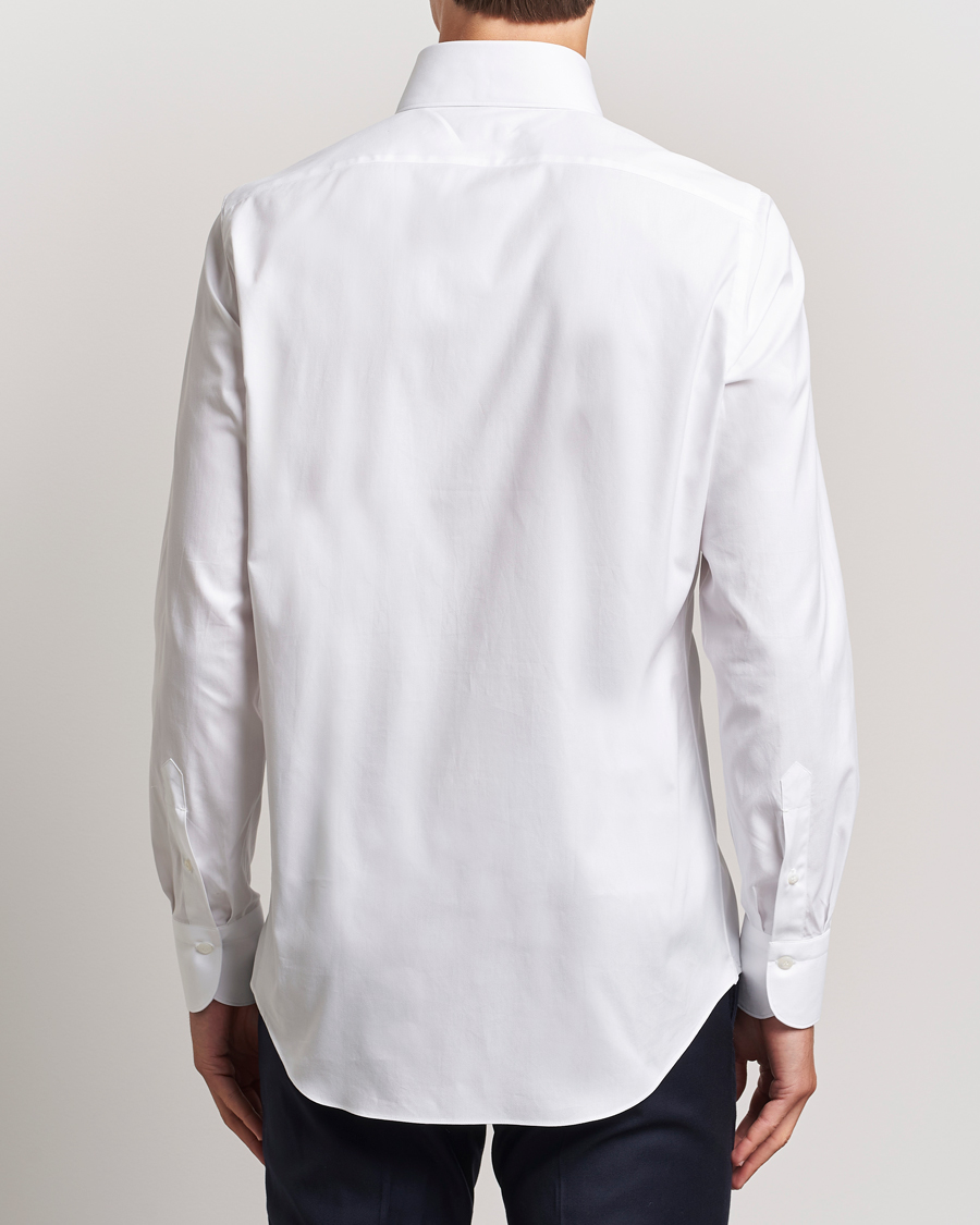 Herre | Skjorter | Finamore Napoli | Milano Slim Oxford Button Down Shirt White