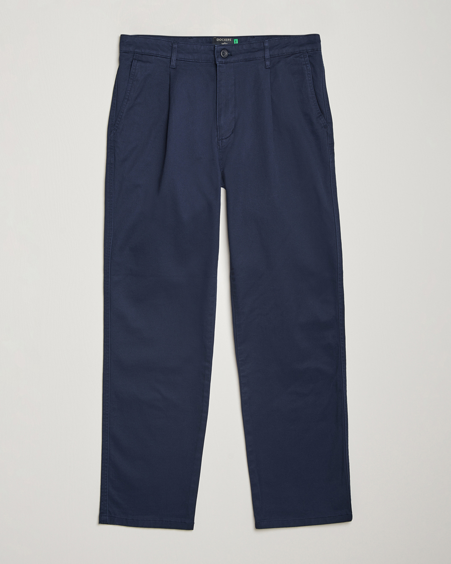 Herre | Bukser | Dockers | Original Pleated Cotton Chino Navy Blazer