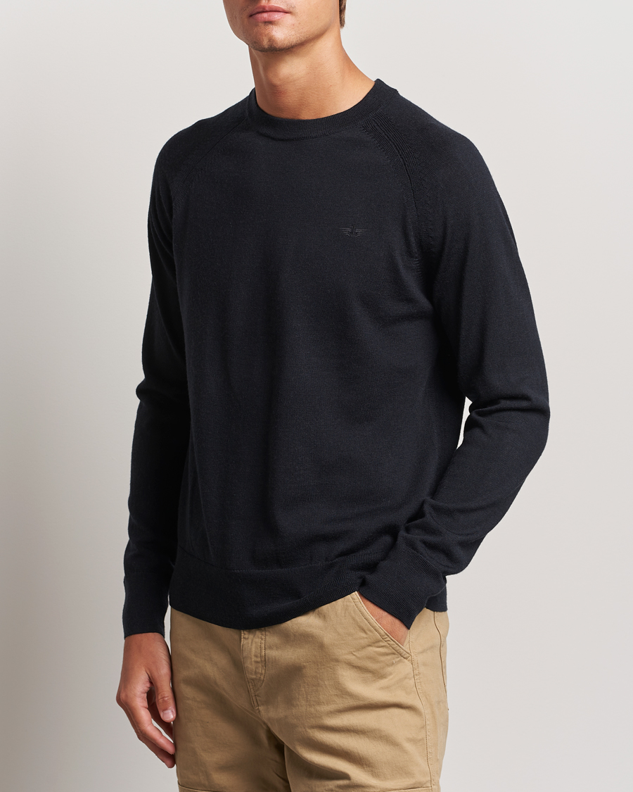 Herre | Gensere | Dockers | Washable Merino Crewneck Black