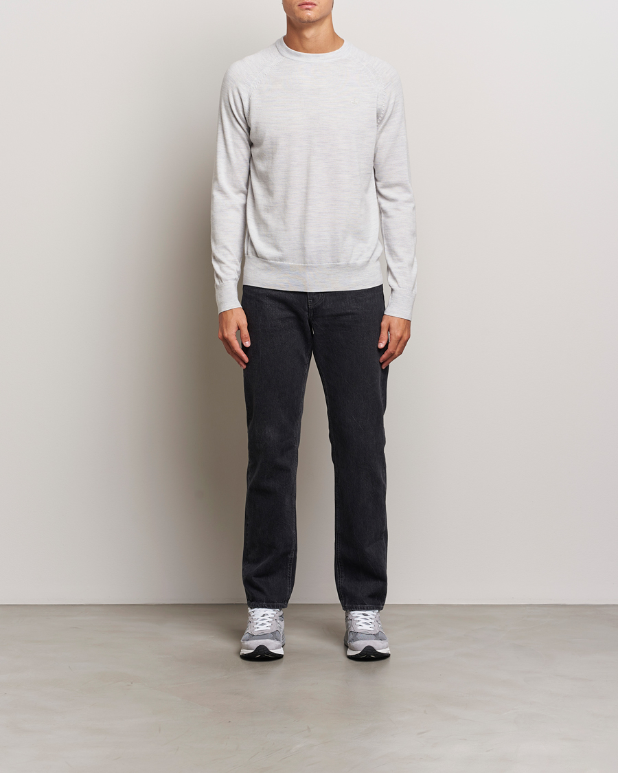 Herre | Gensere | Dockers | Washable Merino Crewneck Light Grey