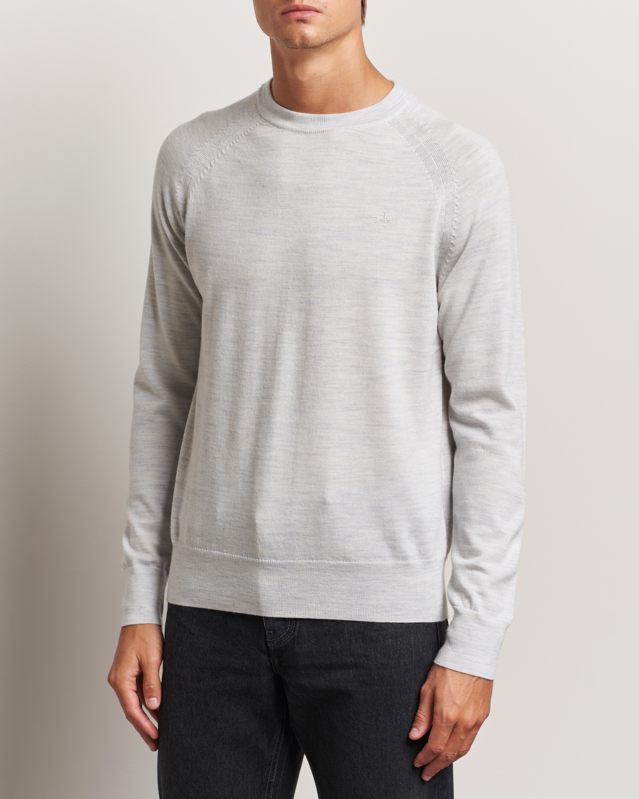 Herre | Gensere | Dockers | Washable Merino Crewneck Light Grey