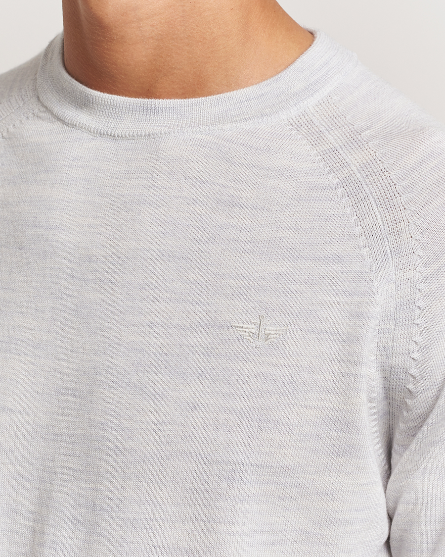 Herre | Gensere | Dockers | Washable Merino Crewneck Light Grey