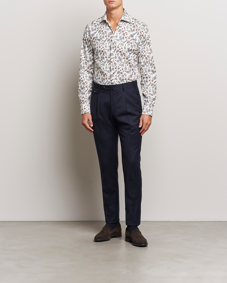 Herre | Skjorter | Eton | Slim Fit Signature Twill Printed Shirt Multi
