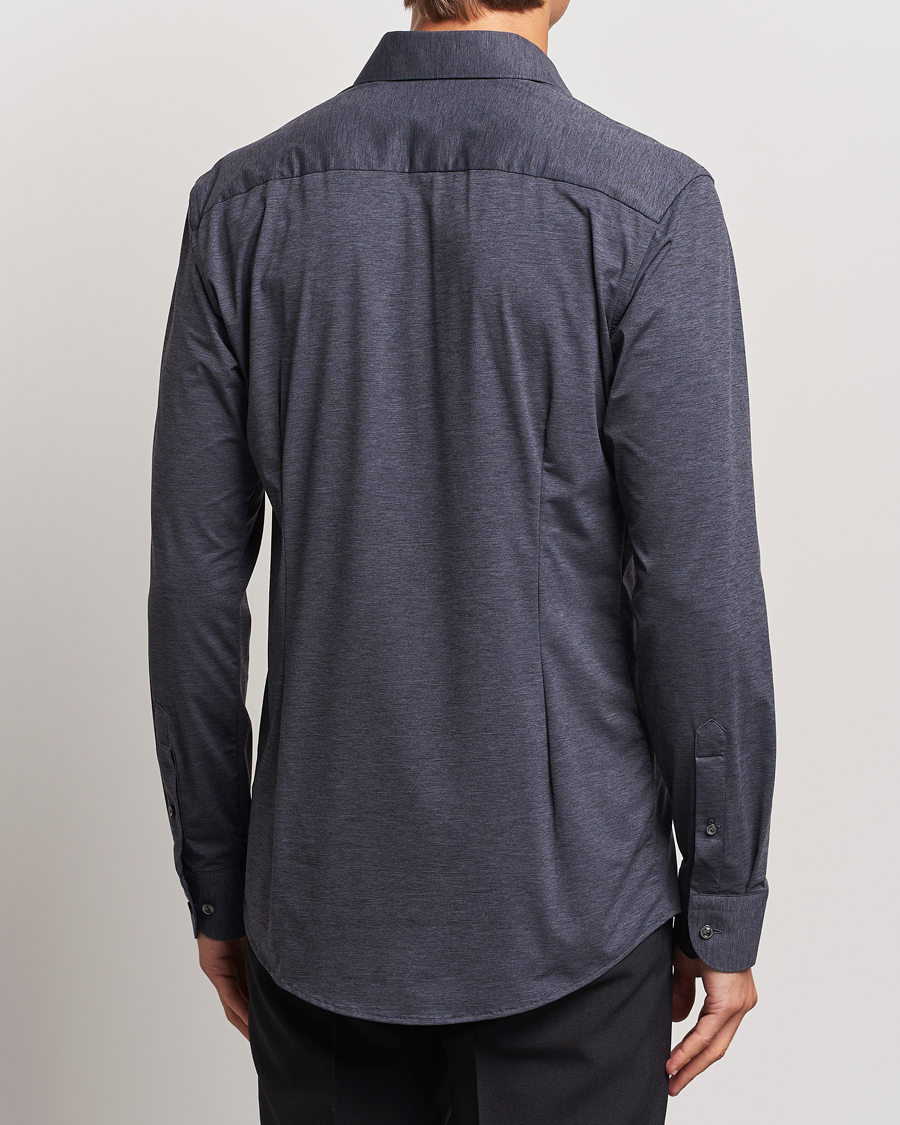 Herre | Skjorter | Eton | Slim Fit Four Way Stretch Shirt Dark Grey