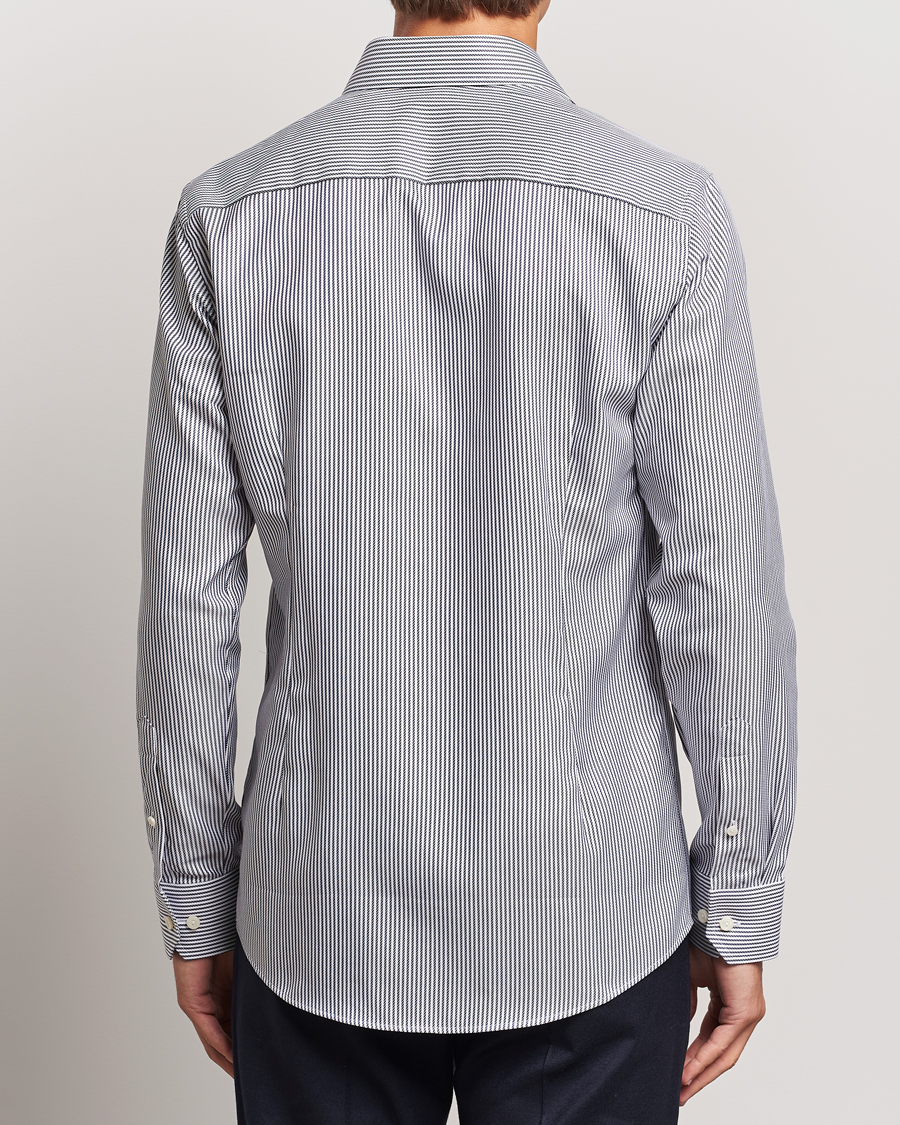 Herre | Skjorter | Eton | Slim Fit Signature Twill Striped Shirt Grey/White