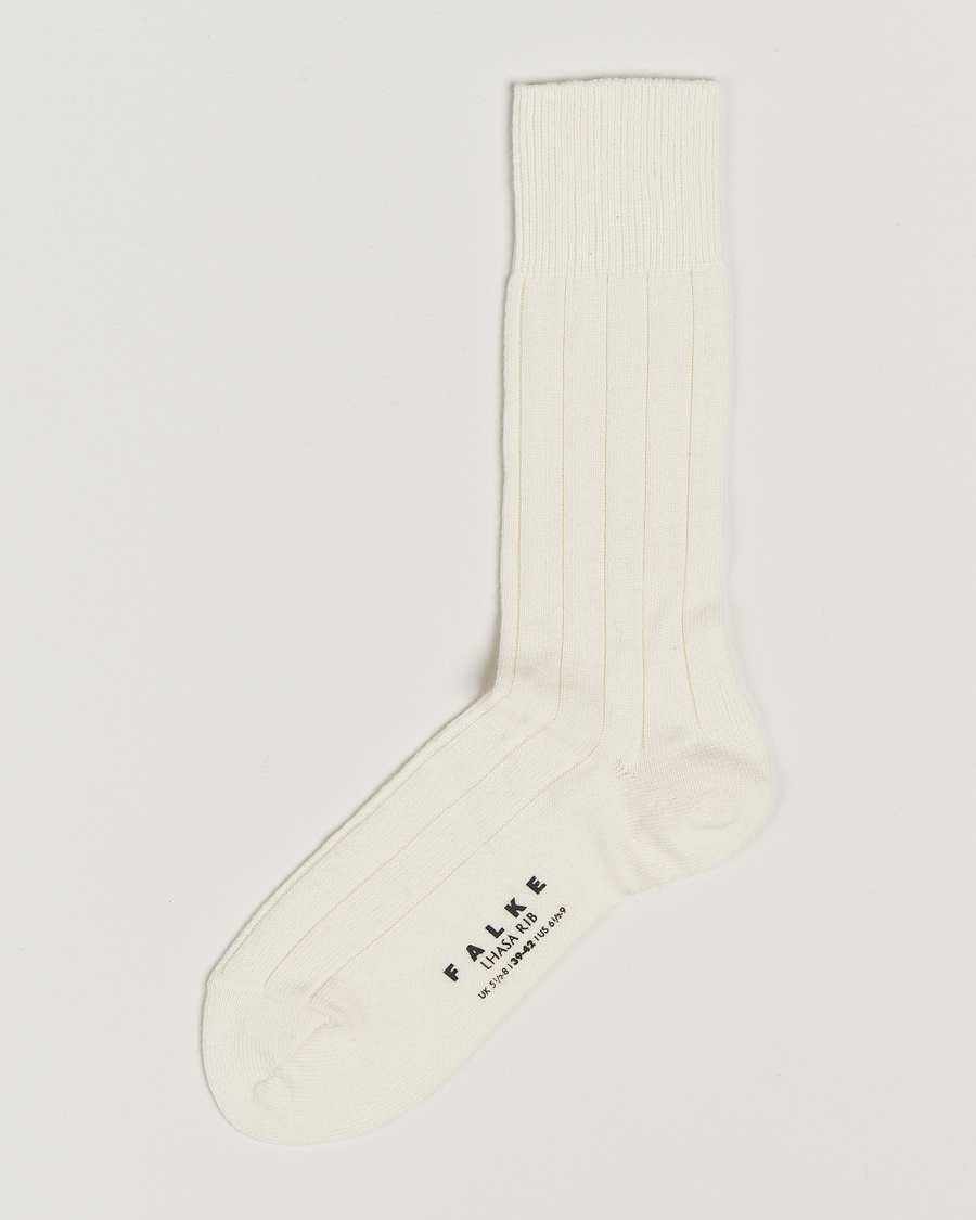 Herre | Undertøy | Falke | Lhasa Cashmere Socks Off White