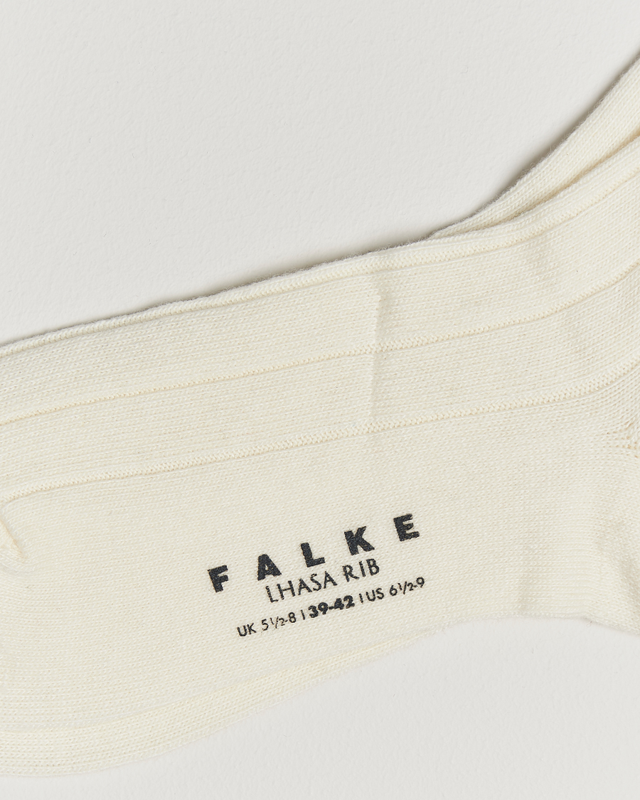 Herre | Undertøy | Falke | Lhasa Cashmere Socks Off White