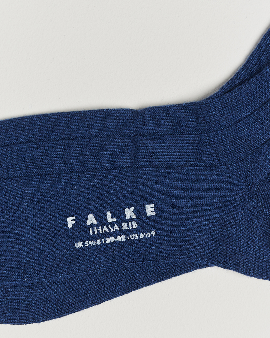 Herre | Undertøy | Falke | Lhasa Cashmere Socks Royal Blue