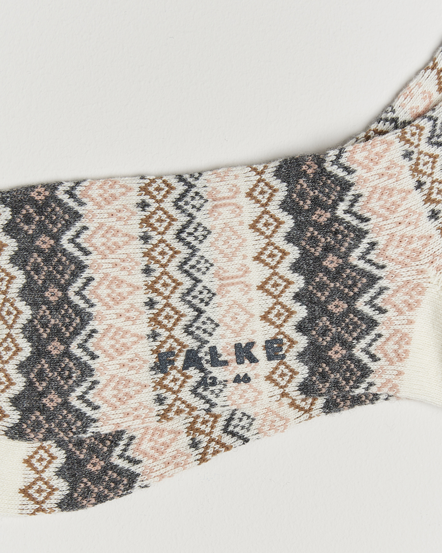 Herre | Undertøy | Falke | Aspen Fairisle Socks Off White