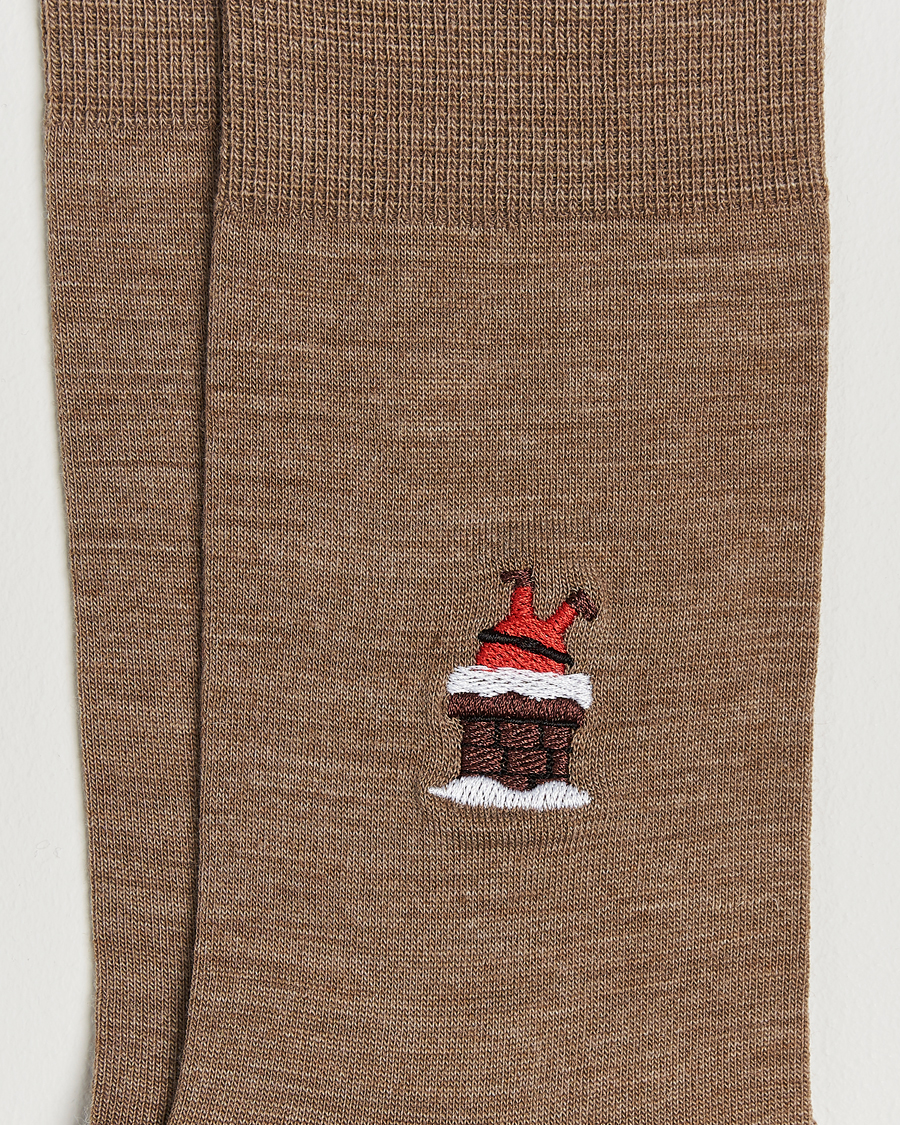 Herre | Undertøy | Falke | Airport Santa Socks Nutmeg Melange