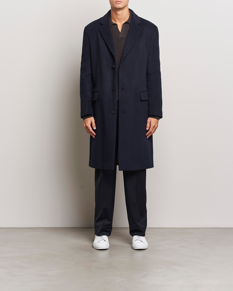 Herre | Jakker | Filippa K | Relaxed Wool Coat Navy