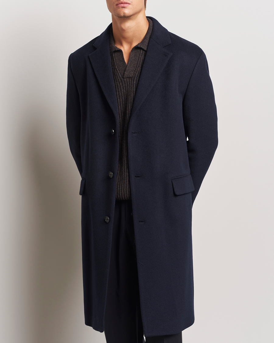 Herre | Jakker | Filippa K | Relaxed Wool Coat Navy