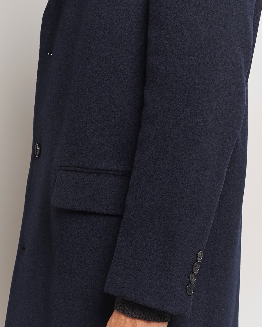 Herre | Jakker | Filippa K | Relaxed Wool Coat Navy