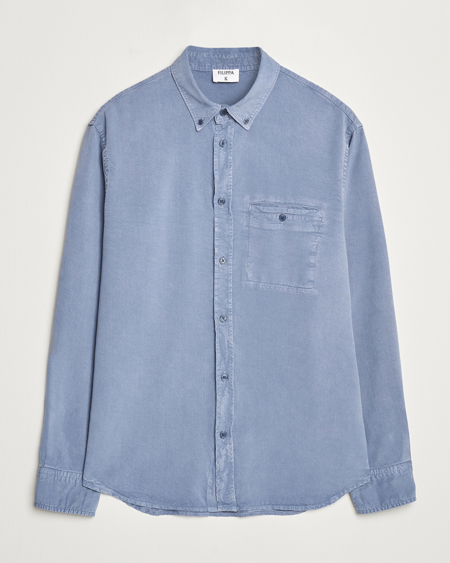Herre | Skjorter | Filippa K | Zachary Lyocell Shirt Grey Blue