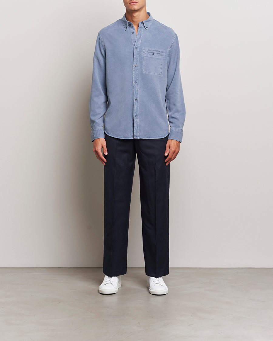 Herre | Skjorter | Filippa K | Zachary Lyocell Shirt Grey Blue