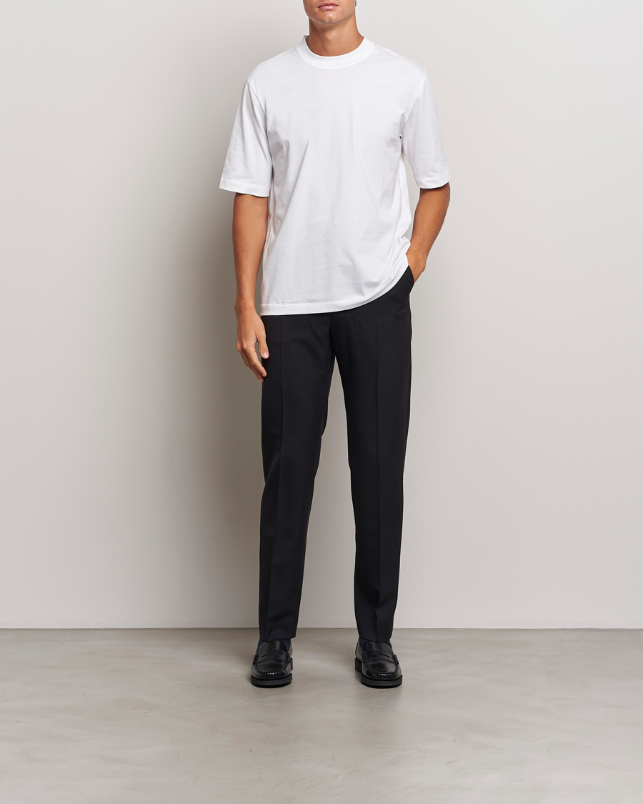 Herre | T-Shirts | Filippa K | Mock Neck T-Shirt White