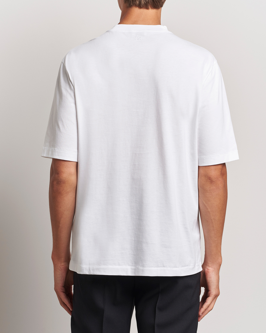 Herre | T-Shirts | Filippa K | Mock Neck T-Shirt White