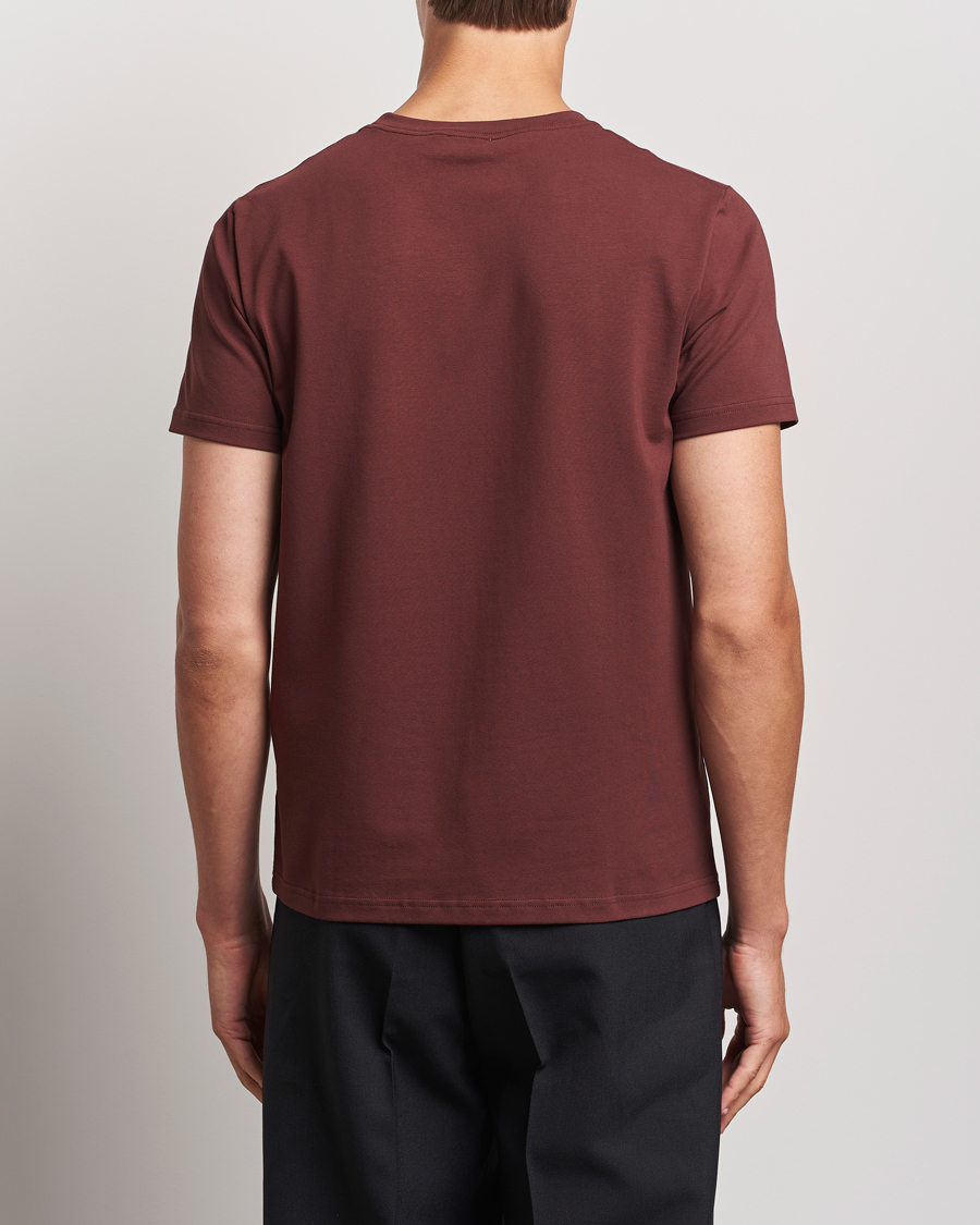 Herre | T-Shirts | Filippa K | Soft Lycra T-Shirt Mahogany Brown