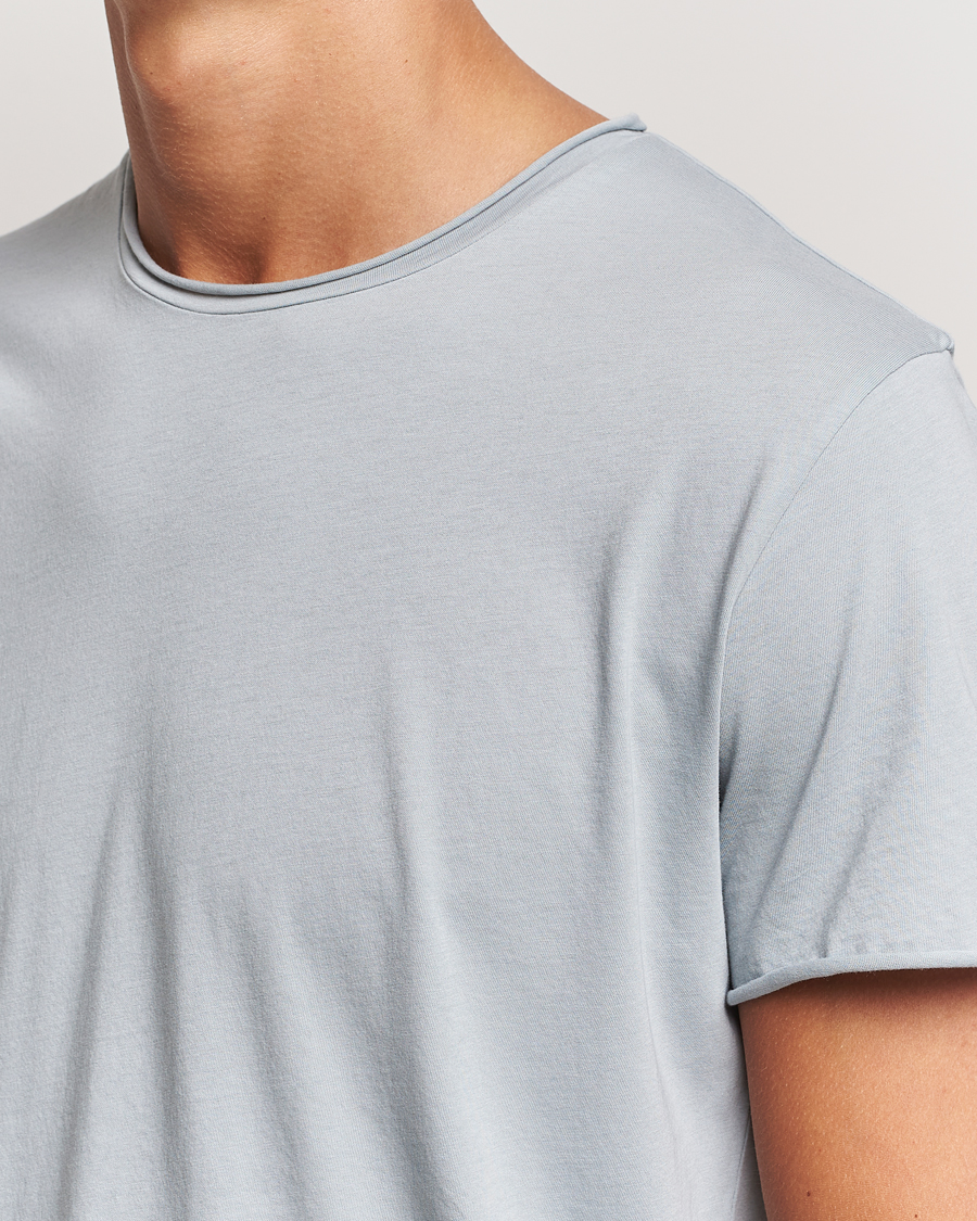 Herre | T-Shirts | Filippa K | Roll Neck Crew Neck T-Shirt Thunderstorm