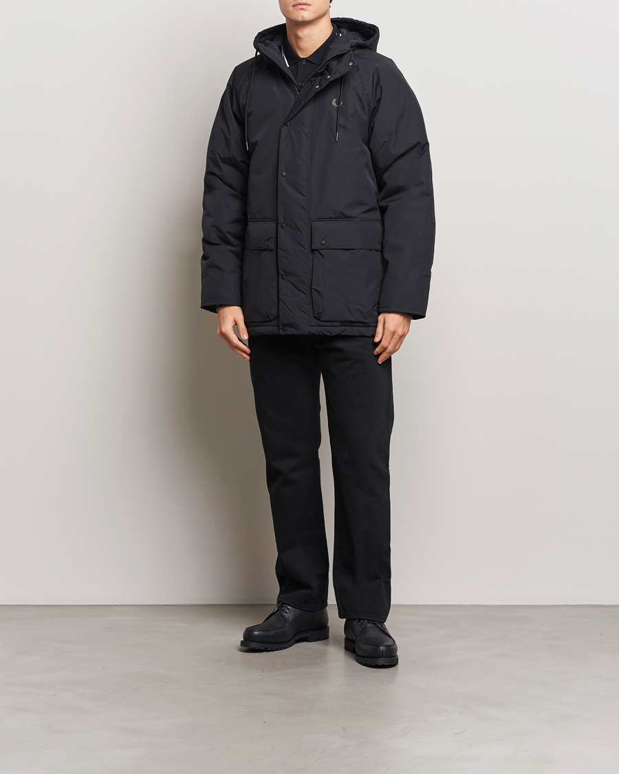 Herre | Jakker | Fred Perry | Padded Zip Through Parka Black