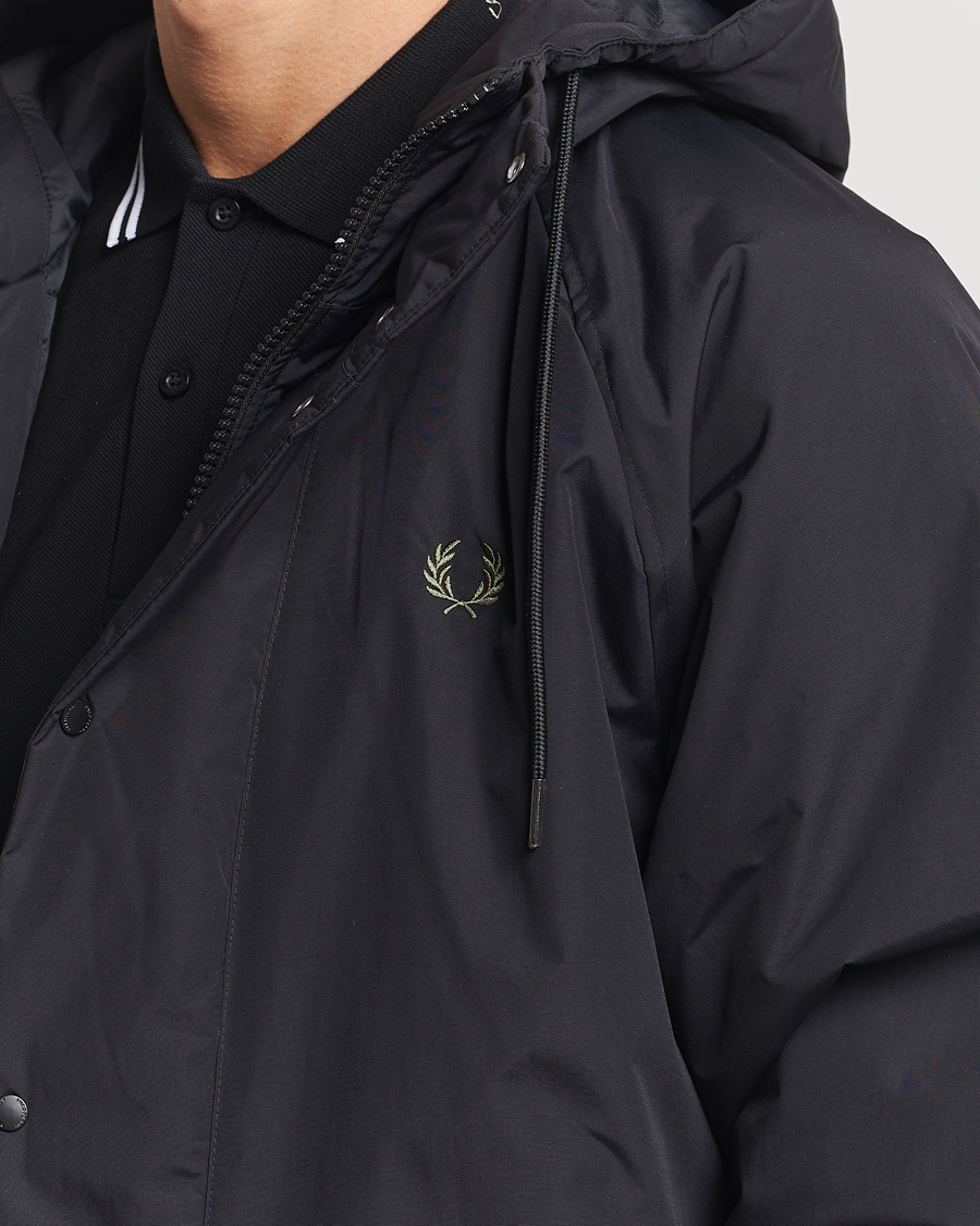 Herre | Jakker | Fred Perry | Padded Zip Through Parka Black