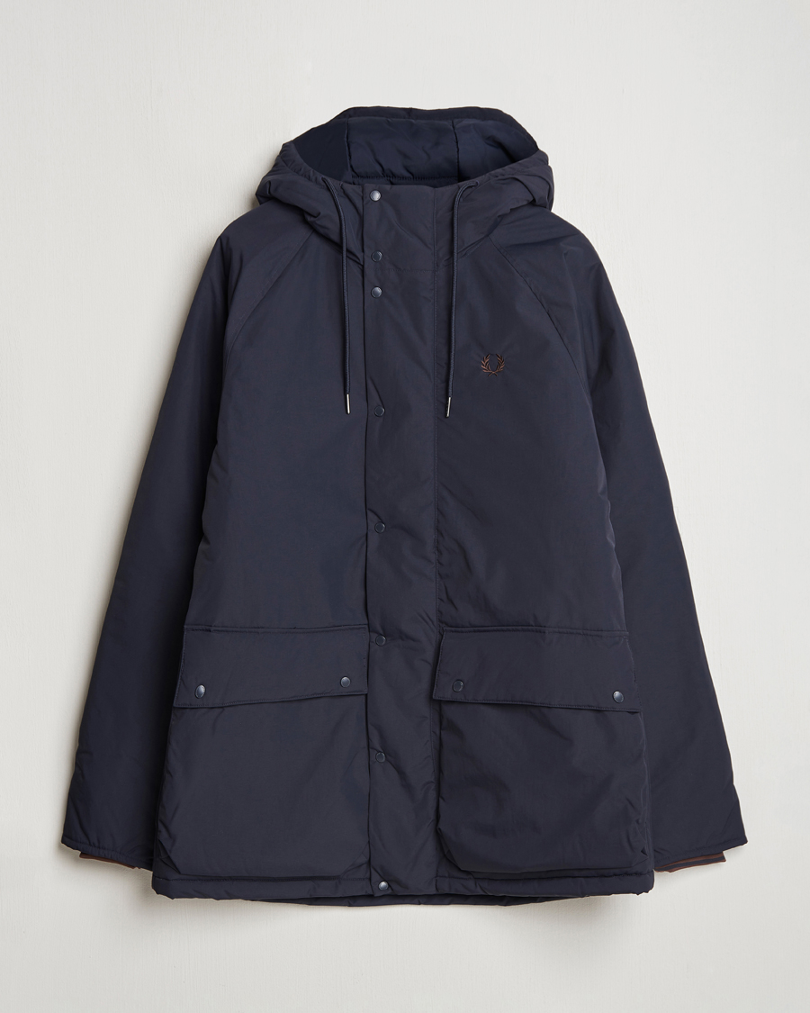 Herre | Jakker | Fred Perry | Padded Zip Through Parka Navy