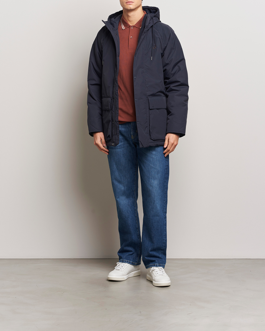 Herre | Jakker | Fred Perry | Padded Zip Through Parka Navy