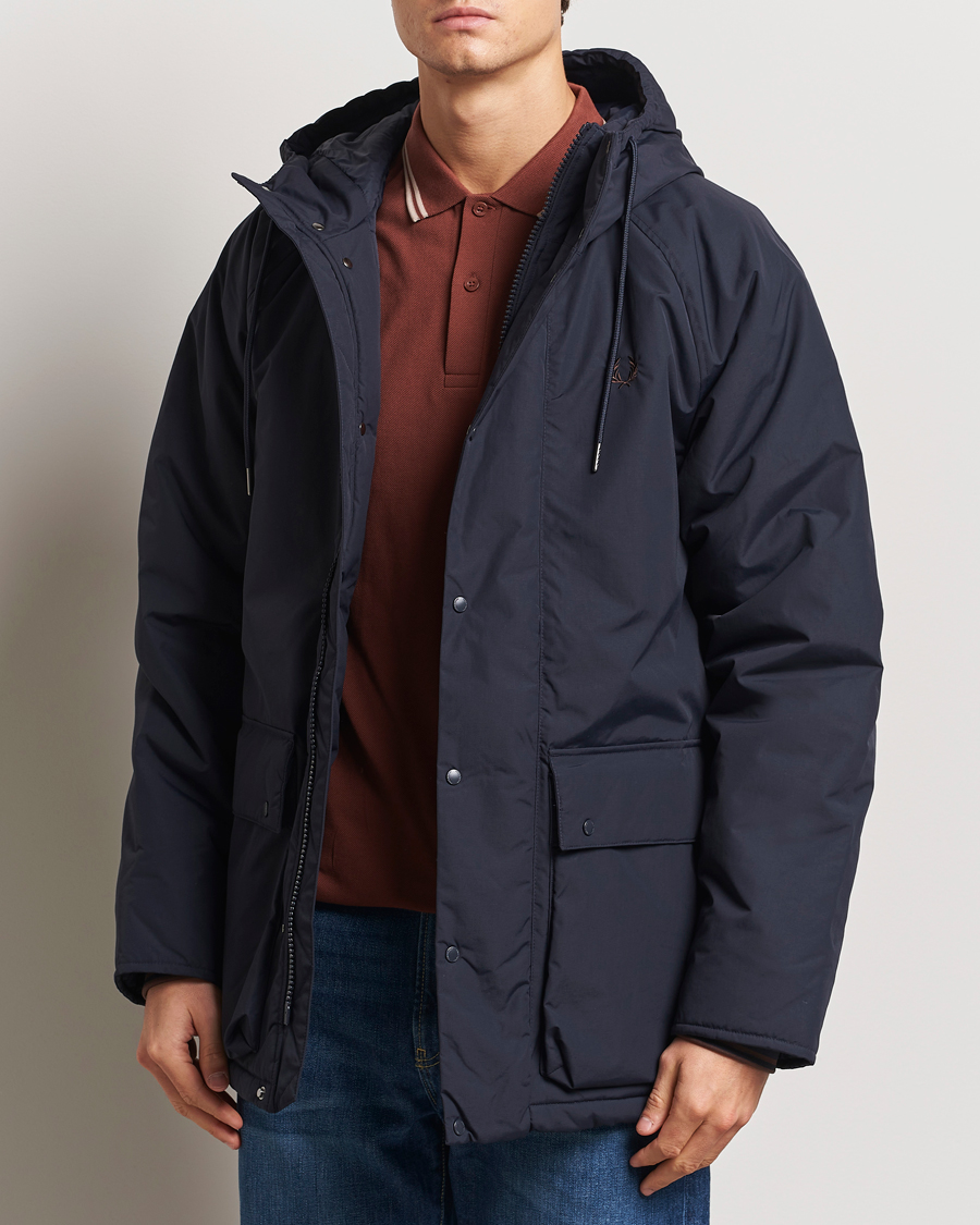 Herre | Jakker | Fred Perry | Padded Zip Through Parka Navy