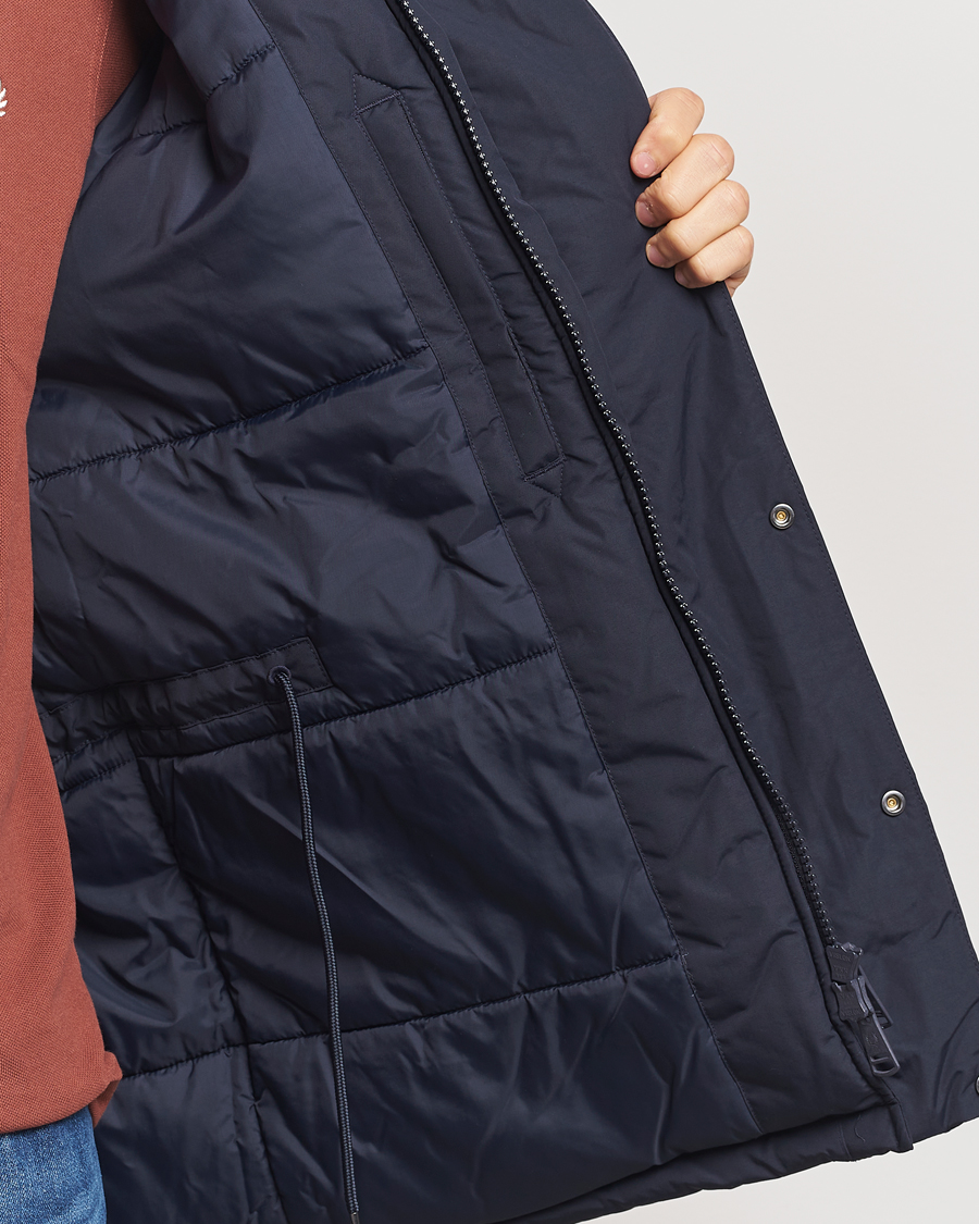 Herre | Jakker | Fred Perry | Padded Zip Through Parka Navy