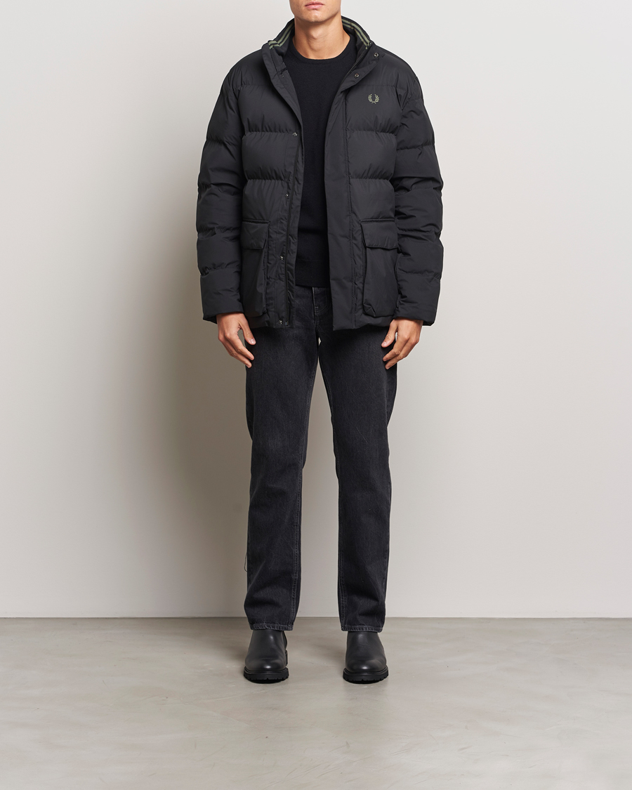 Herre | Jakker | Fred Perry | Padded Pocket Down Jacket Black