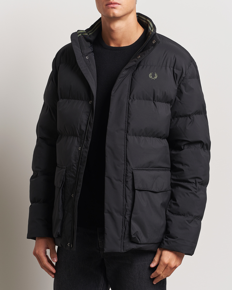 Herre | Jakker | Fred Perry | Padded Pocket Down Jacket Black