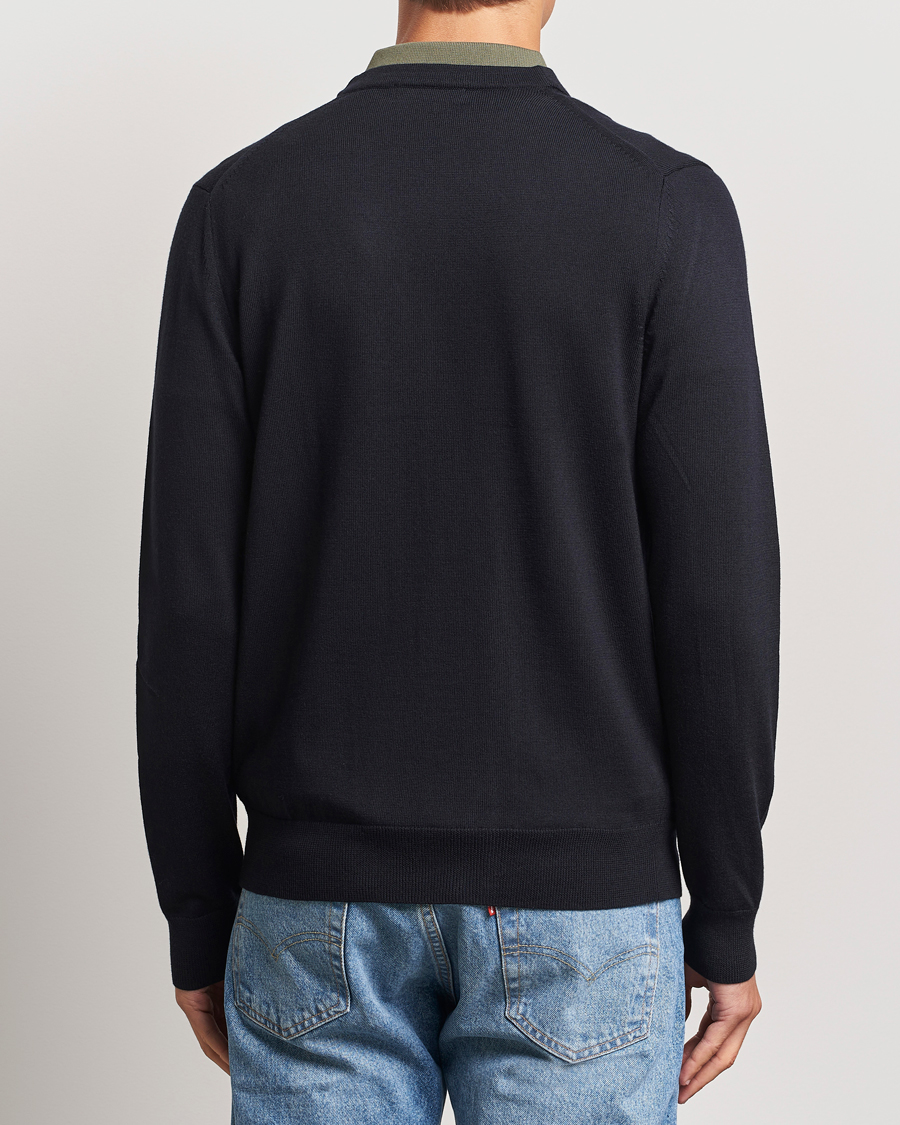 Herre | Gensere | Fred Perry | Knitted Cardigan Navy