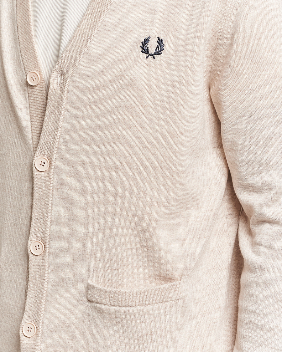 Herre | Gensere | Fred Perry | Knitted Cardigan Porriged Marl