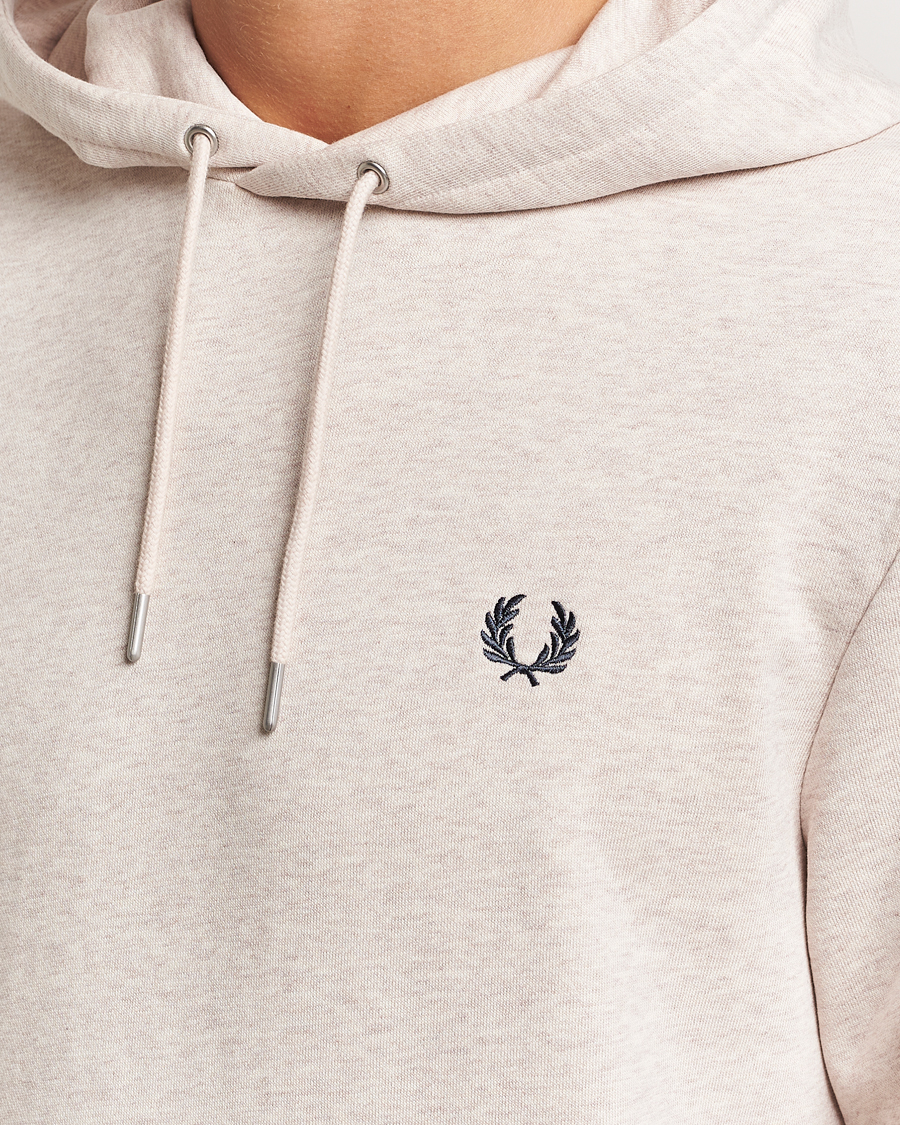 Herre | Gensere | Fred Perry | Tipped Hoodie Oatmeal Melange