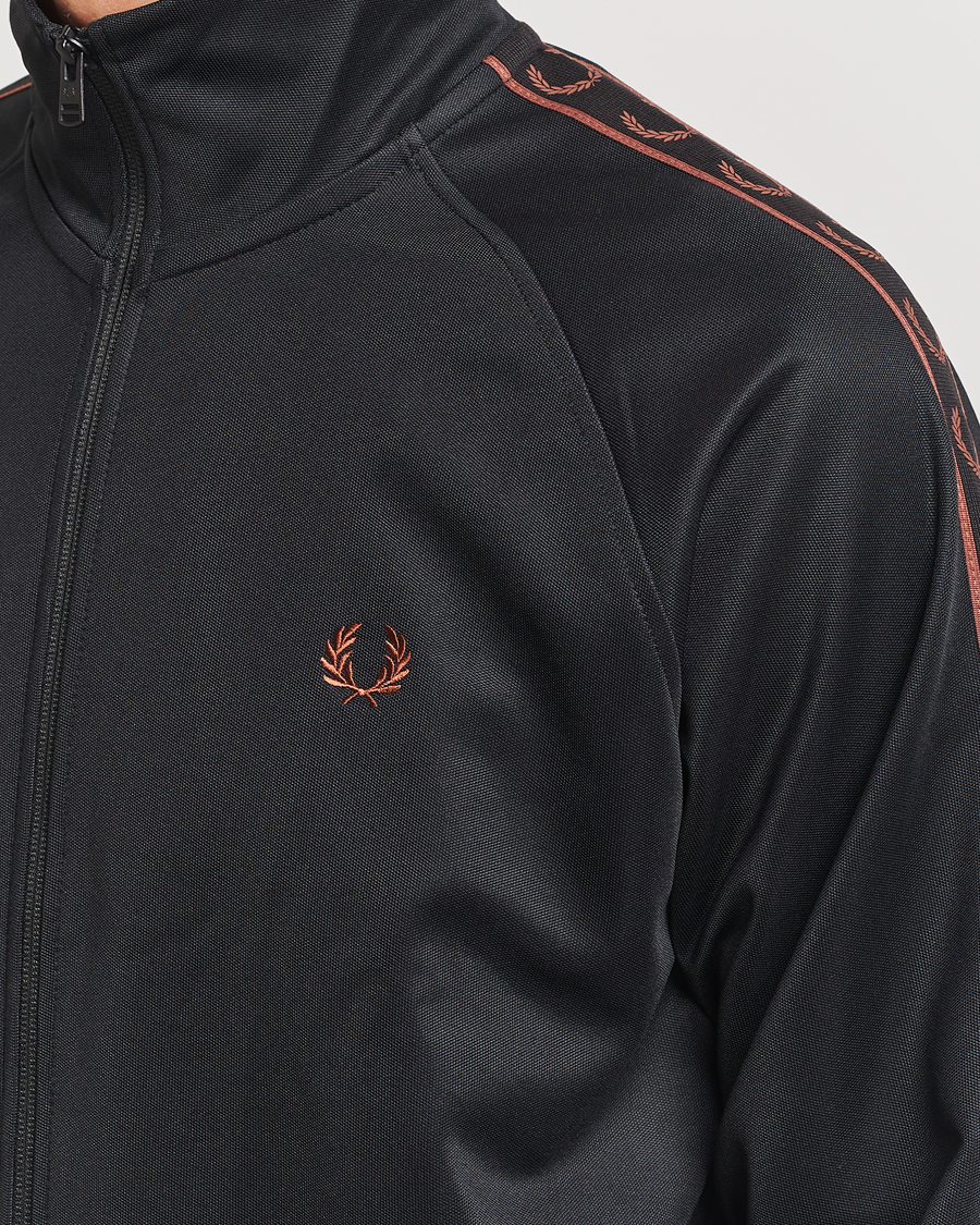 Herre | Gensere | Fred Perry | Taped Track Jacket Black