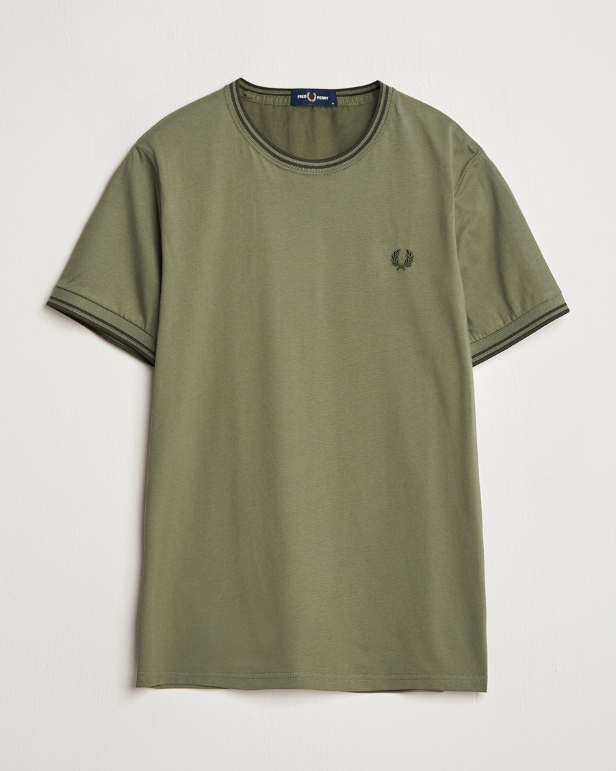 Herre | T-Shirts | Fred Perry | Twin Tipped T-Shirt Laurel Green