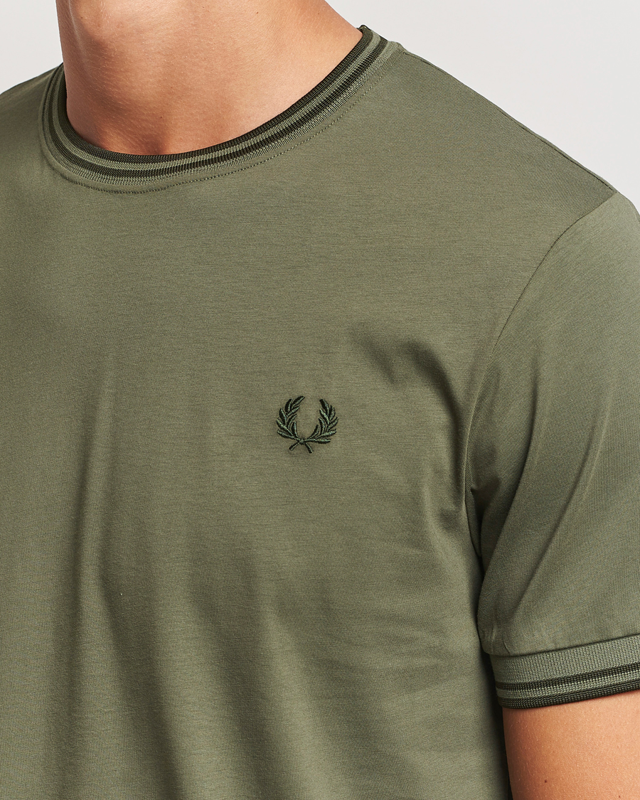 Herre | T-Shirts | Fred Perry | Twin Tipped T-Shirt Laurel Green