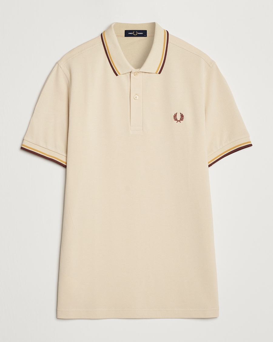 Herre | Pikéer | Fred Perry | Twin Tipped Shirt Oatmeal