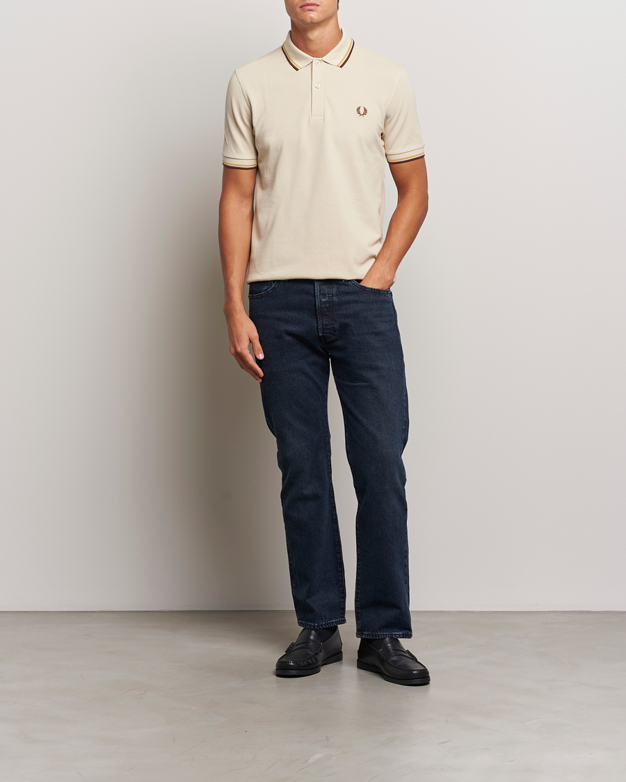 Herre | Pikéer | Fred Perry | Twin Tipped Shirt Oatmeal