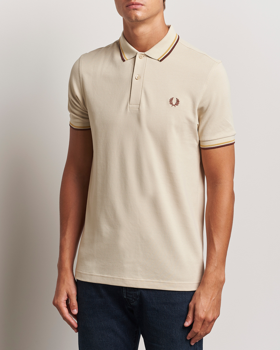 Herre | Pikéer | Fred Perry | Twin Tipped Shirt Oatmeal