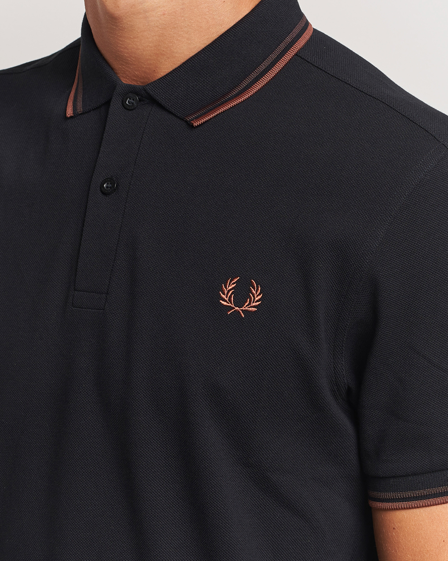 Herre | Pikéer | Fred Perry | Twin Tipped Shirt Black
