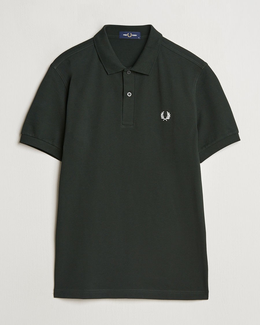 Herre | Pikéer | Fred Perry | Plain Polo Shirt Night Green